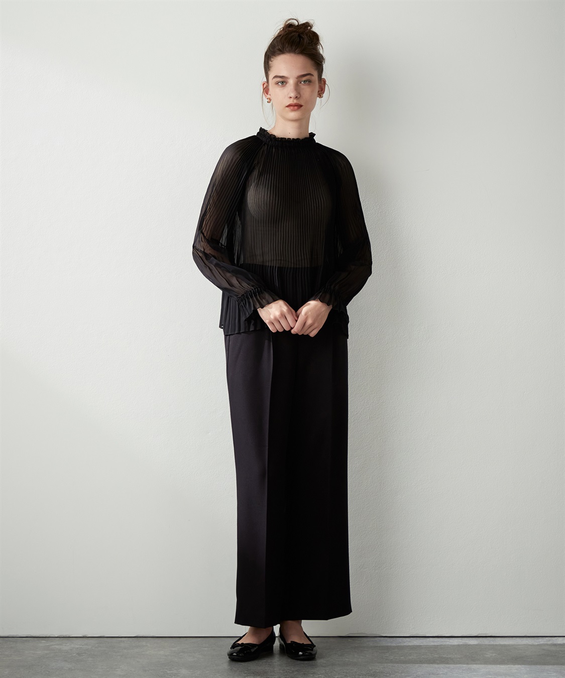 シアープリーツブラウス LE SOUK HOLIDAY｜クロスプラス公式通販サイト