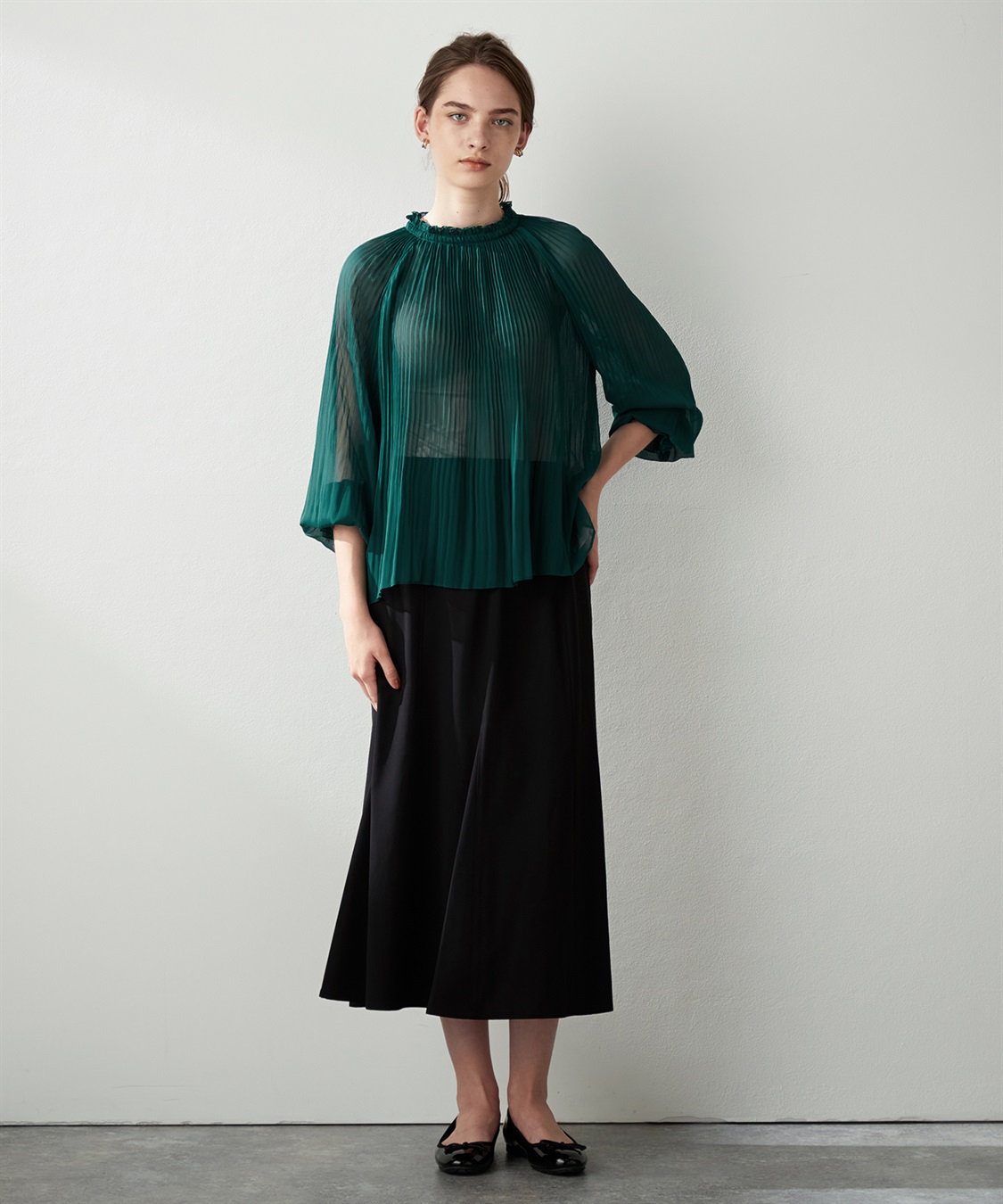 LE SOUK HOLIDAY シアープリーツブラウス_sub_16