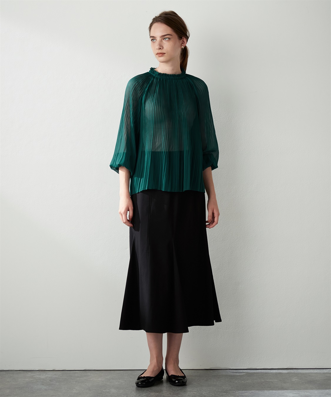 LE SOUK HOLIDAY シアープリーツブラウス_sub_17