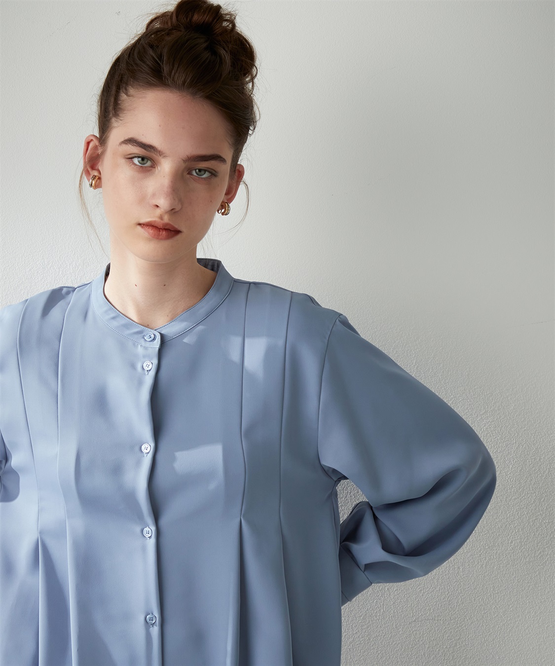 バックタックブラウス LE SOUK HOLIDAY｜クロスプラス公式通販サイト