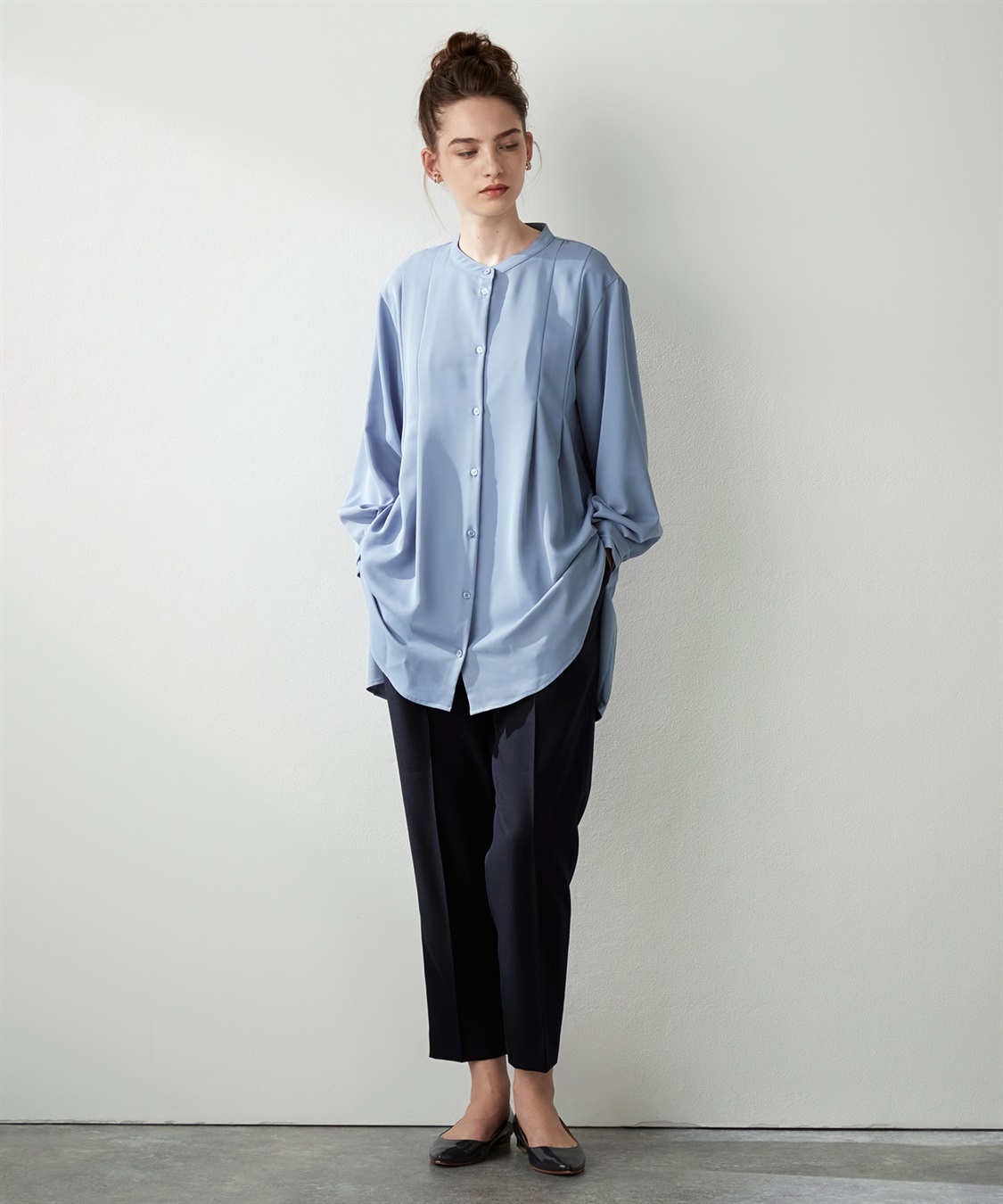 ルスークホリデー LE SOUK HOLIDAY バックラッフルティアードシアーブラウス （オフホワイト） ルスークホリデー LE SOUK HOLIDAY バックラッフルティアード