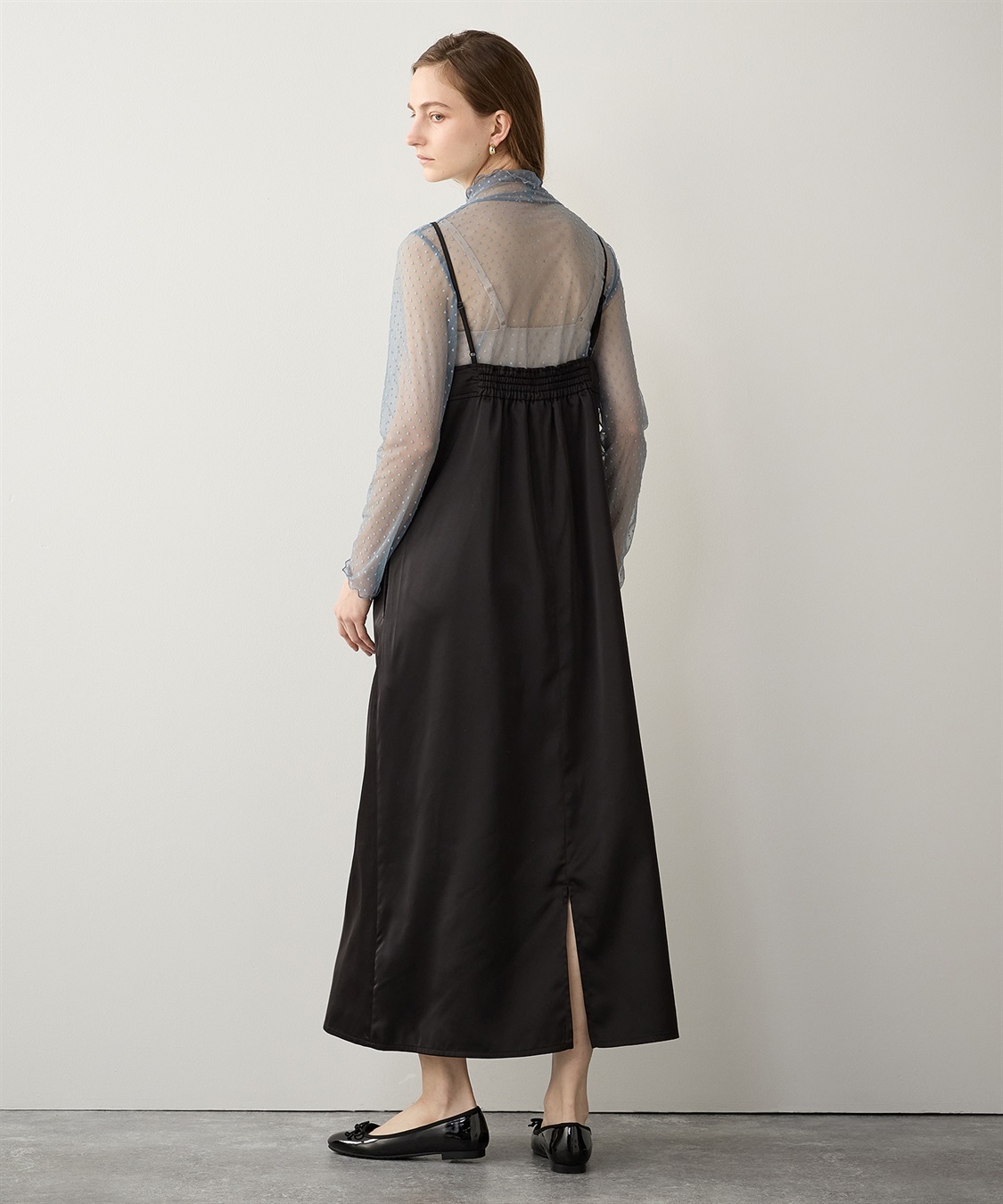 サテンキャミワンピース LE SOUK HOLIDAY｜クロスプラス公式通販サイト