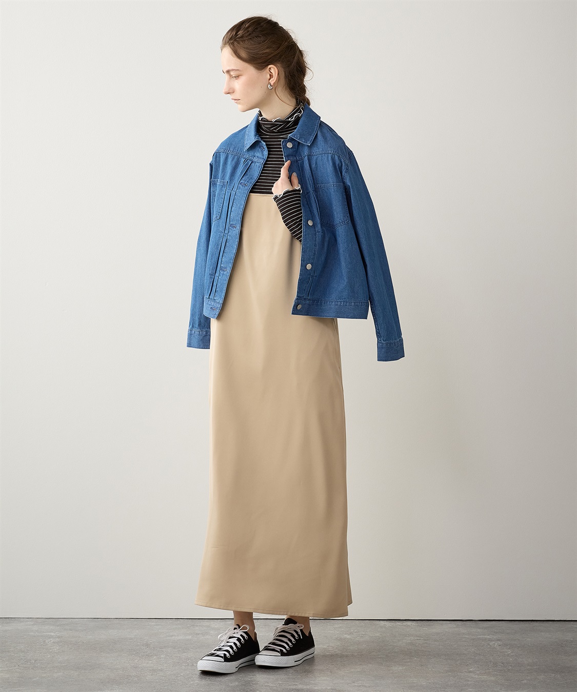 サテンキャミワンピース LE SOUK HOLIDAY｜クロスプラス公式通販サイト