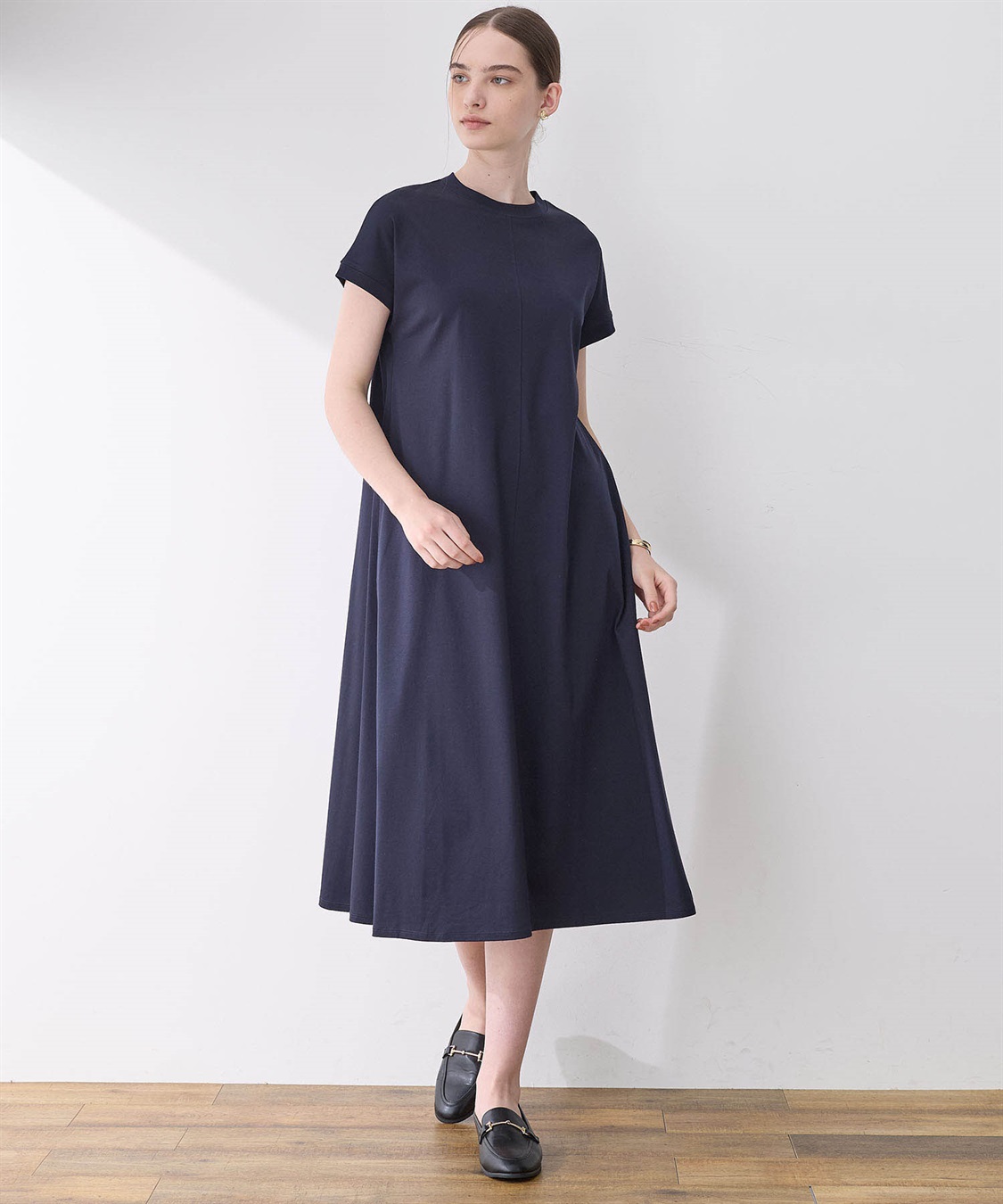 zuegoriページ② 接触冷感】モックネックワンピース LE SOUK HOLIDAY｜クロス