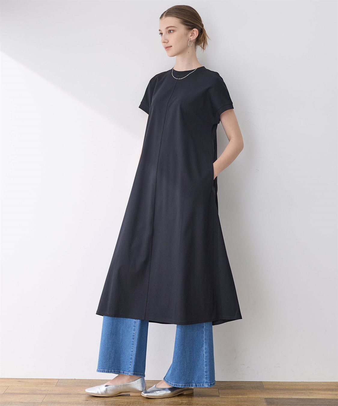 接触冷感】モックネックワンピース LE SOUK HOLIDAY｜クロスプラス公式