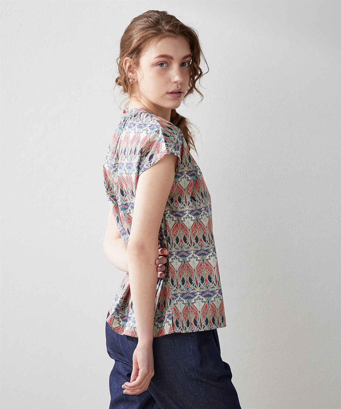 LE SOUK HOLIDAY リバティプリントブラウス_sub_3