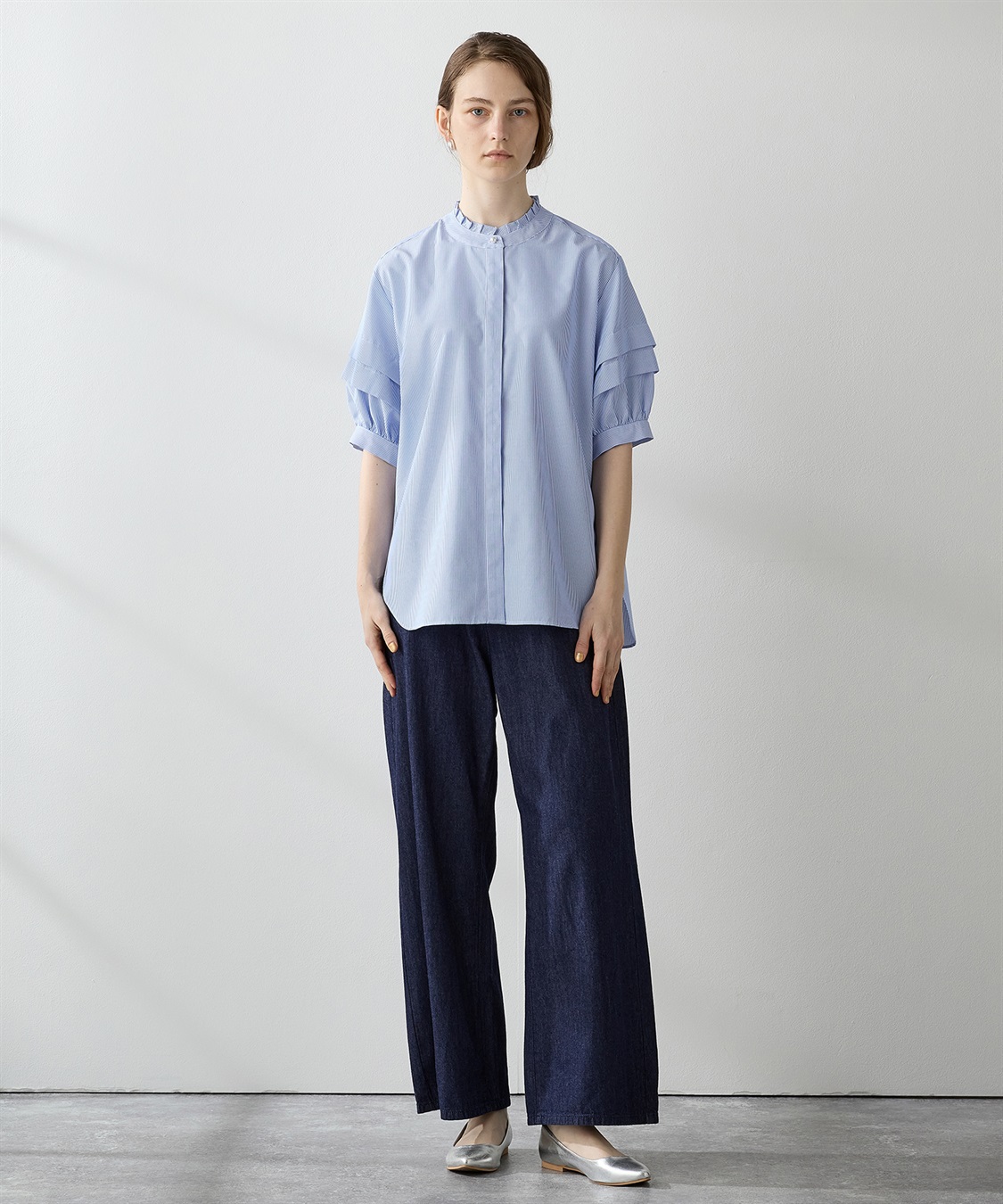 LE SOUK HOLIDAY バールボタンストライプシャツ_sub_11