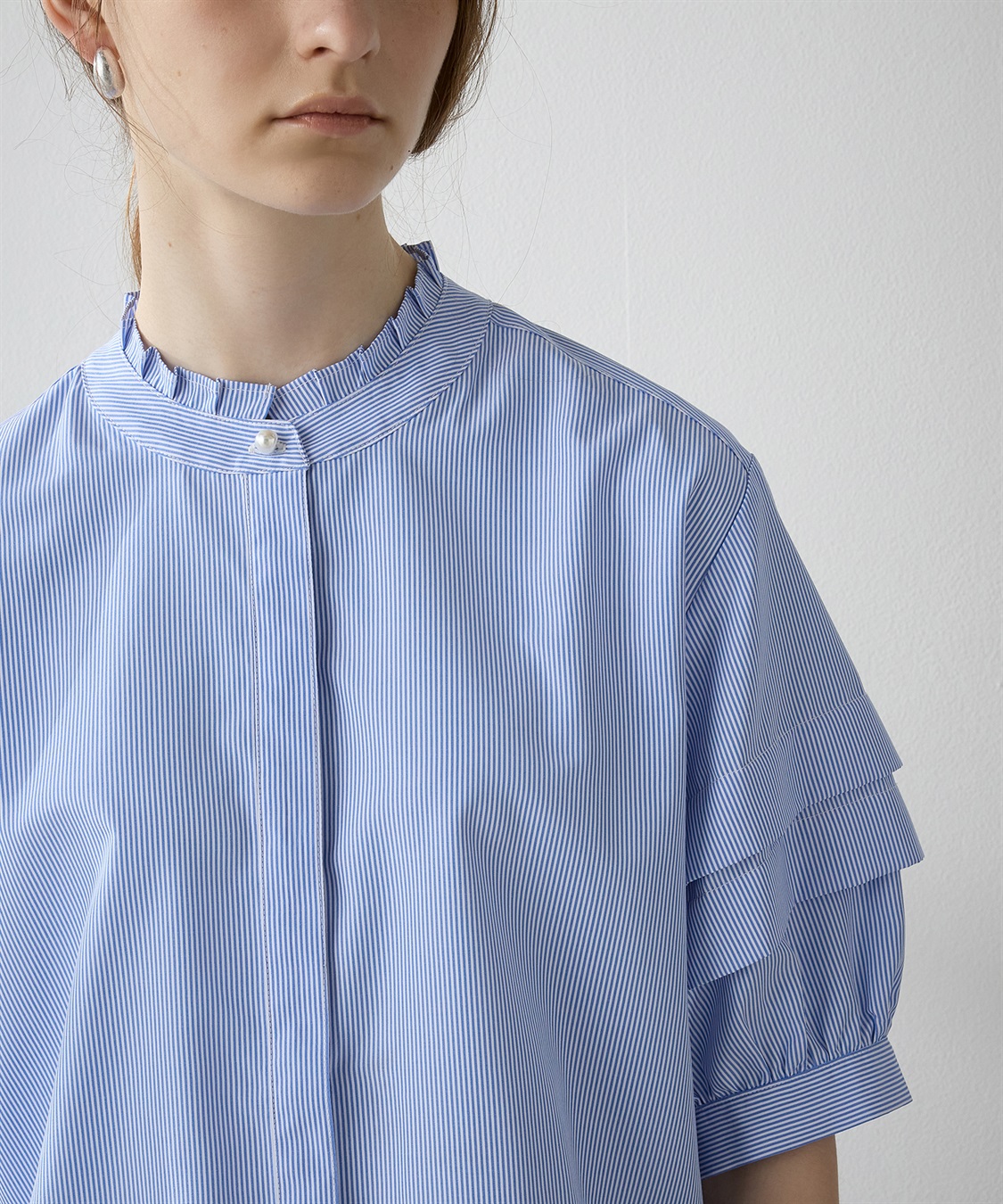 LE SOUK HOLIDAY バールボタンストライプシャツ_sub_13