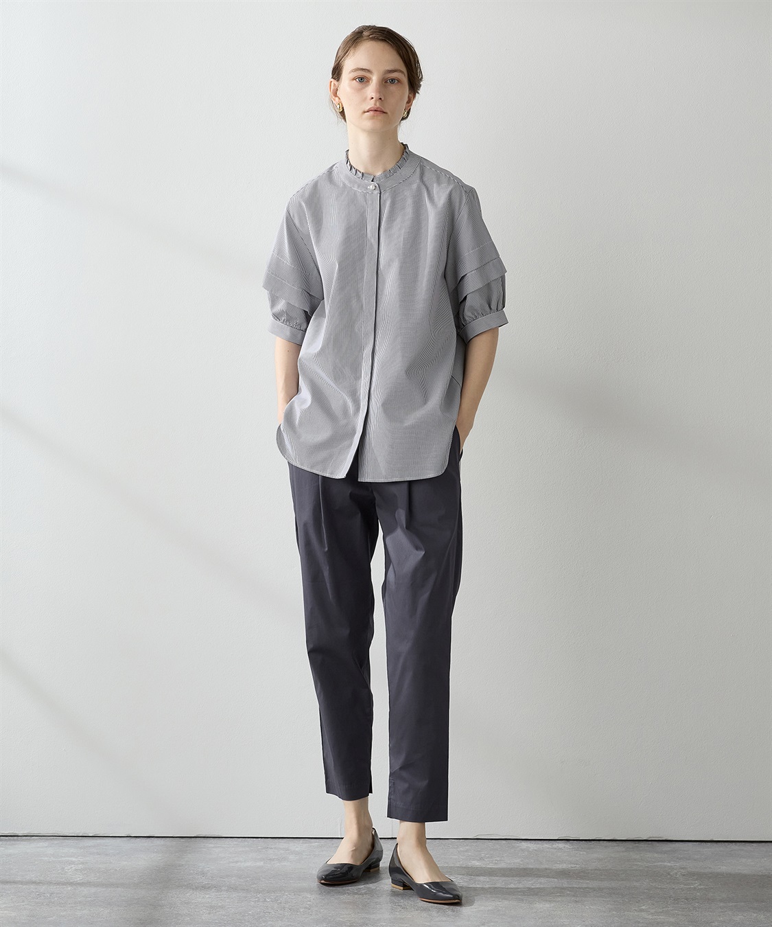 LE SOUK HOLIDAY バールボタンストライプシャツ_sub_15