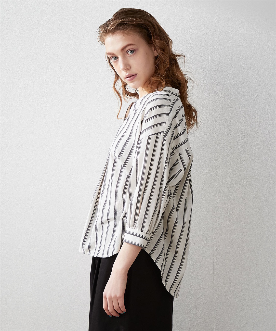 LE SOUK HOLIDAY ストライプスキッパーブラウス_sub_2