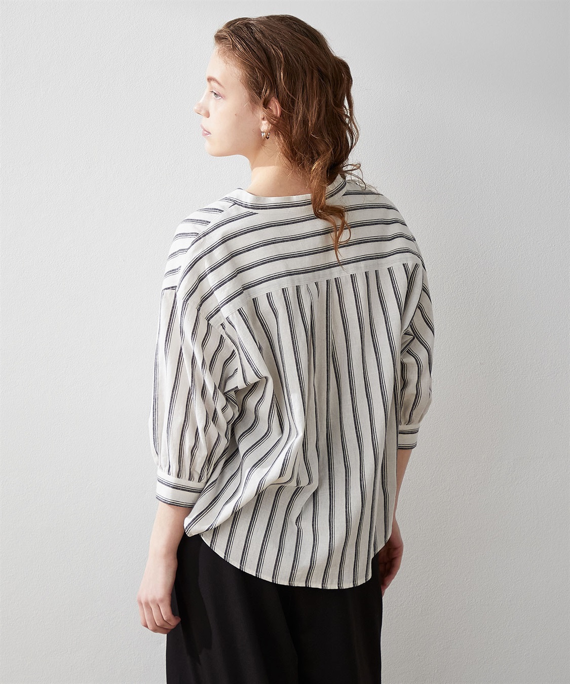 LE SOUK HOLIDAY ストライプスキッパーブラウス_sub_3