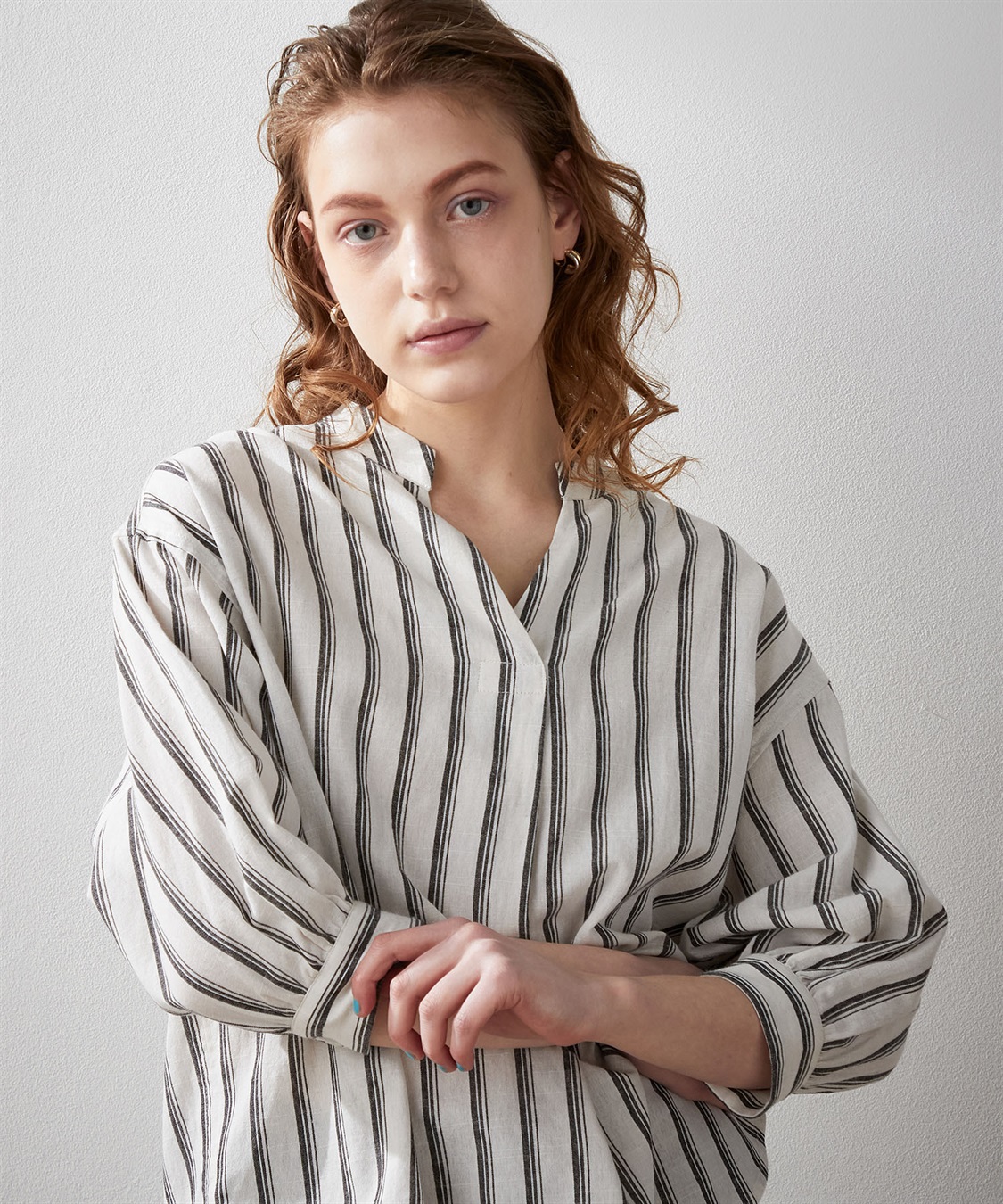 LE SOUK HOLIDAY ストライプスキッパーブラウス_sub_5