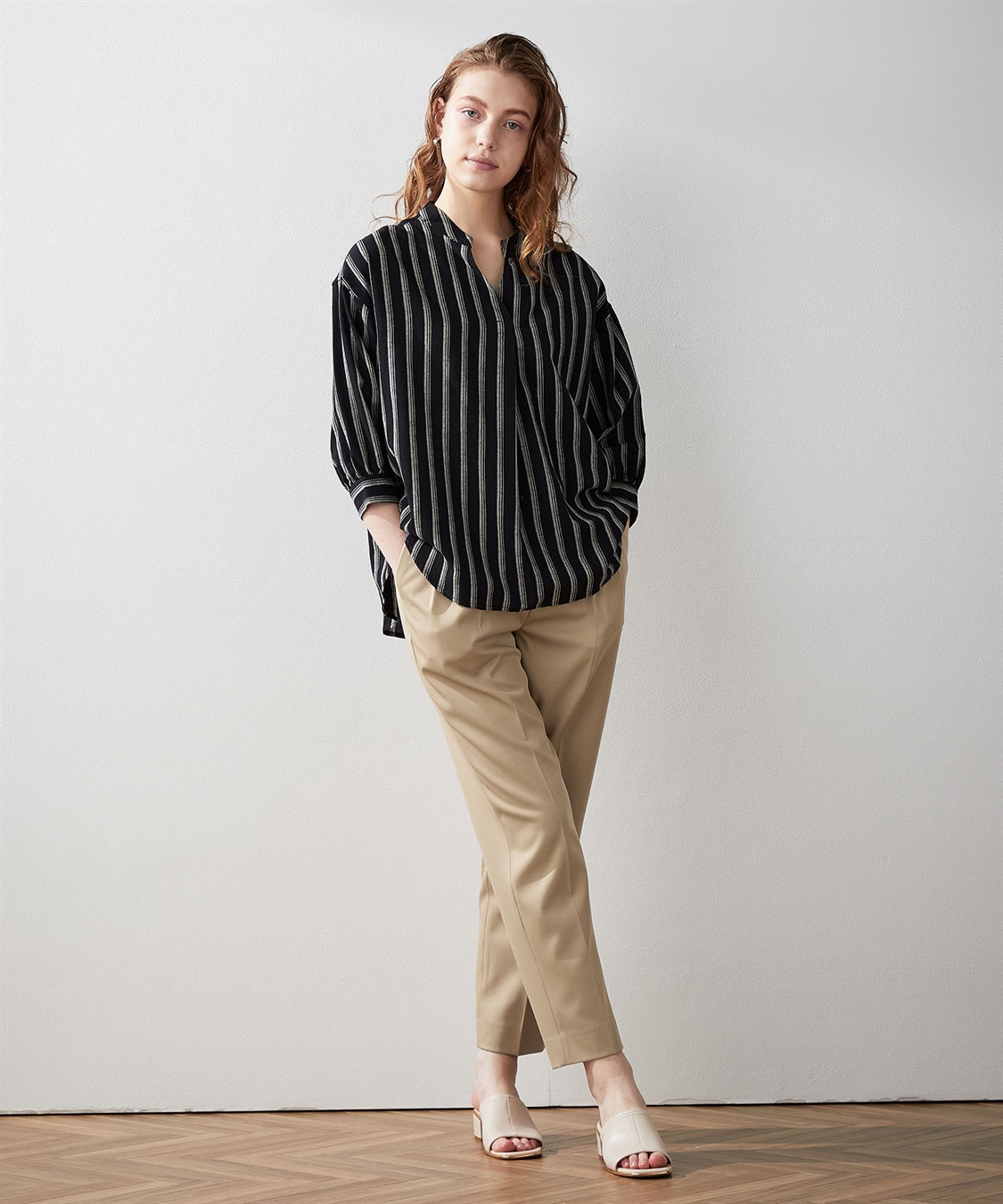 LE SOUK HOLIDAY ストライプスキッパーブラウス_sub_11