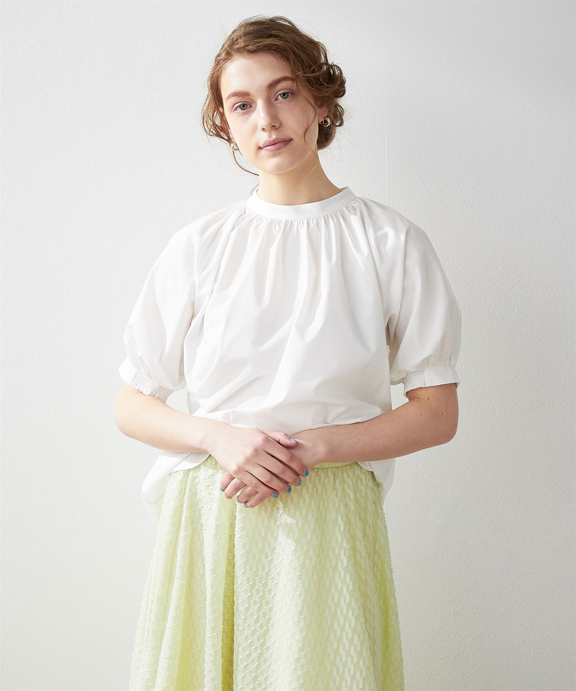 LE SOUK HOLIDAY ギャザーネックブラウス_sub_9