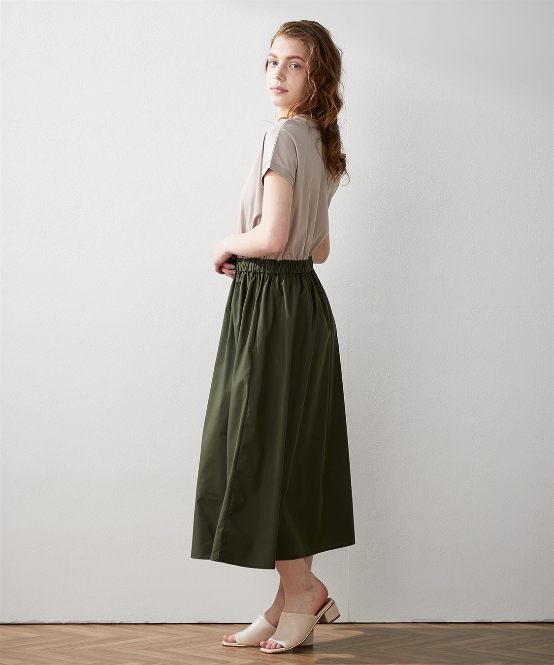 LE SOUK HOLIDAY 【接触冷感】モックネックドッキングワンピース_sub_2