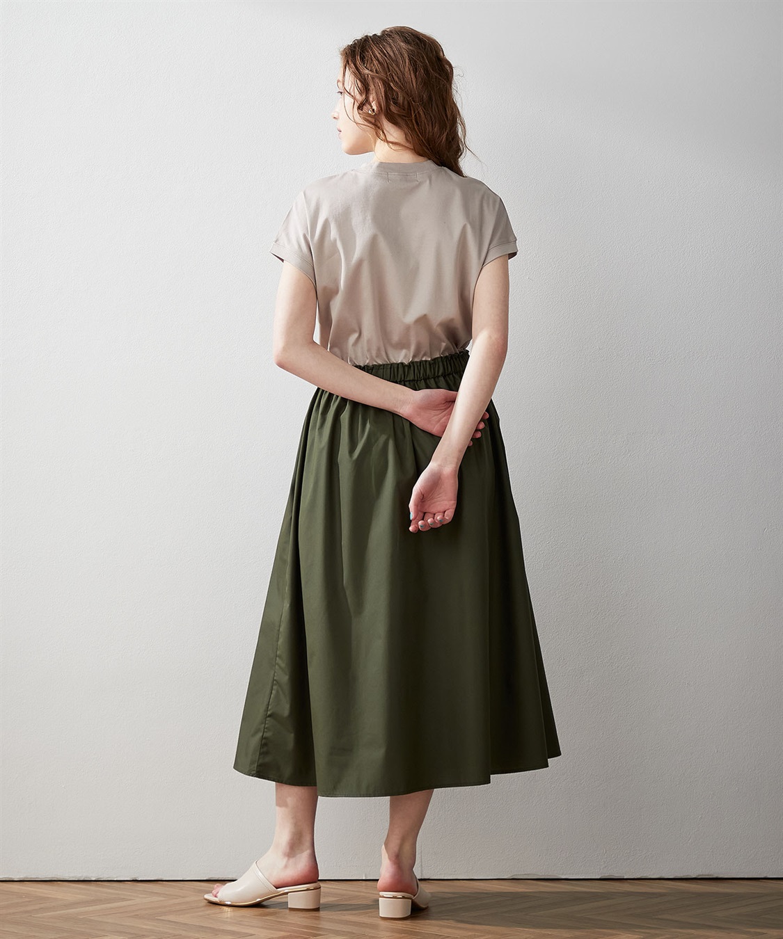 LE SOUK HOLIDAY 【接触冷感】モックネックドッキングワンピース_sub_3