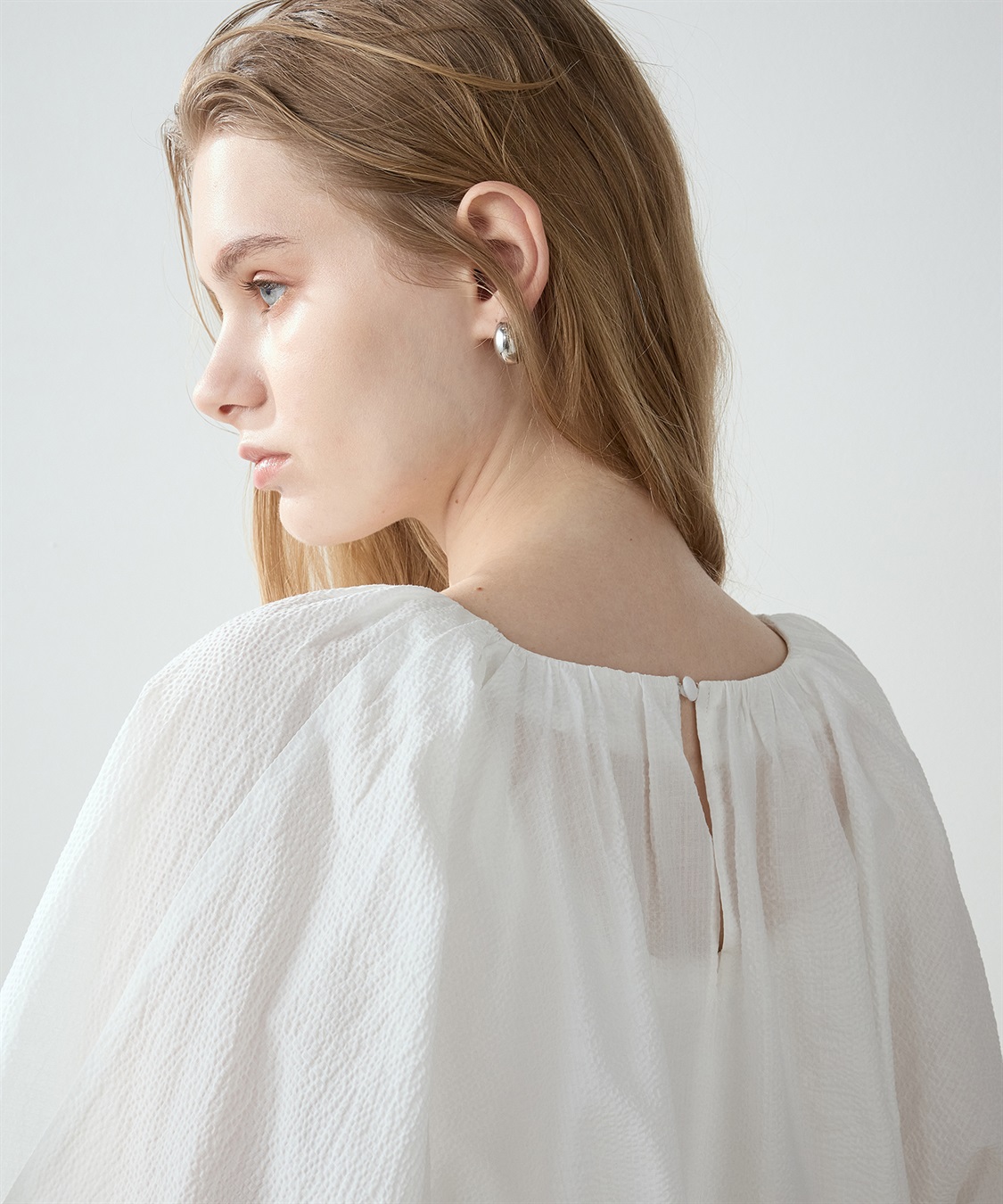 LE SOUK HOLIDAY サッカーギャザーブラウス_sub_6