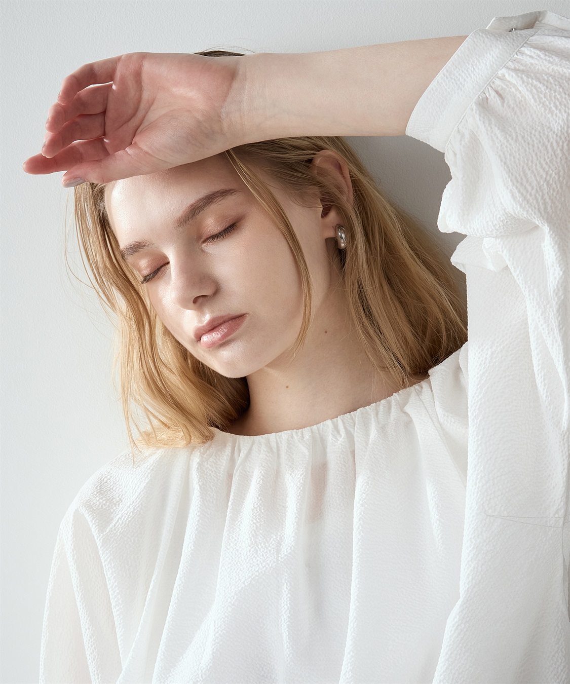 LE SOUK HOLIDAY サッカーギャザーブラウス_sub_7