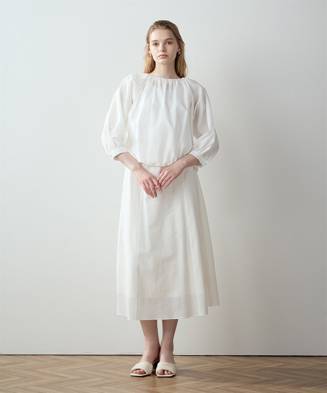 LE SOUK HOLIDAY サッカーギャザーブラウス_sub_8