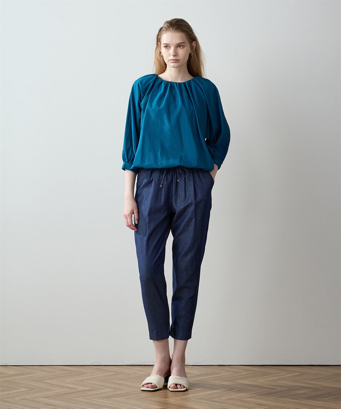 LE SOUK HOLIDAY サッカーギャザーブラウス_sub_12