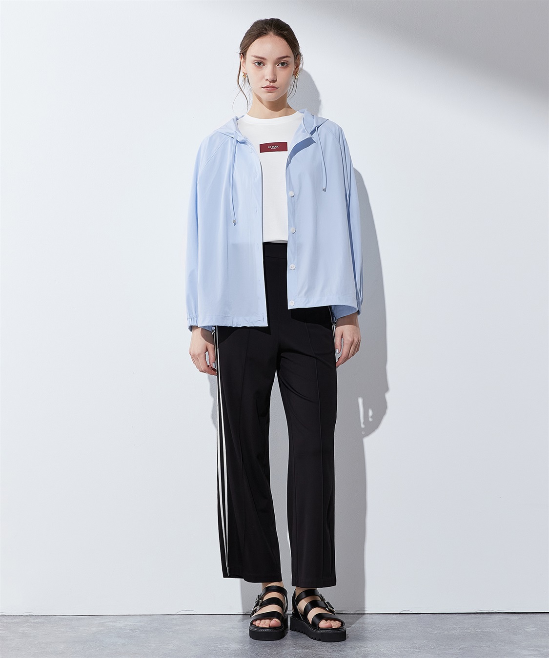 LGB バッククロスフード付きシャツ L.G.B フード付きバッククロスシャツ