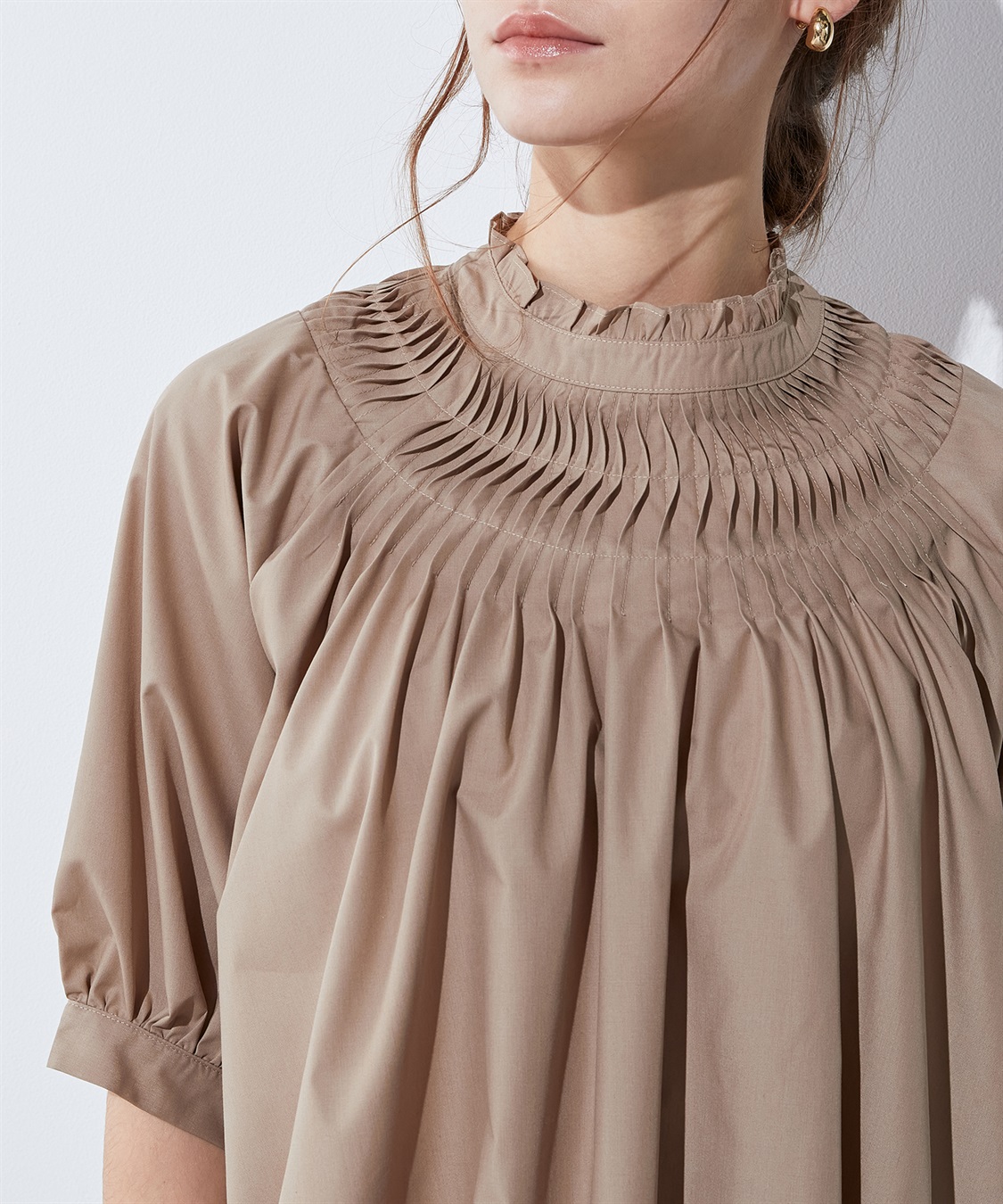 LE SOUK HOLIDAY タックデザインブラウス_sub_5