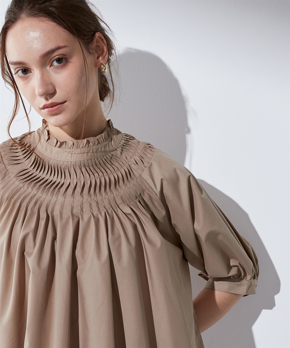 LE SOUK HOLIDAY タックデザインブラウス_sub_8