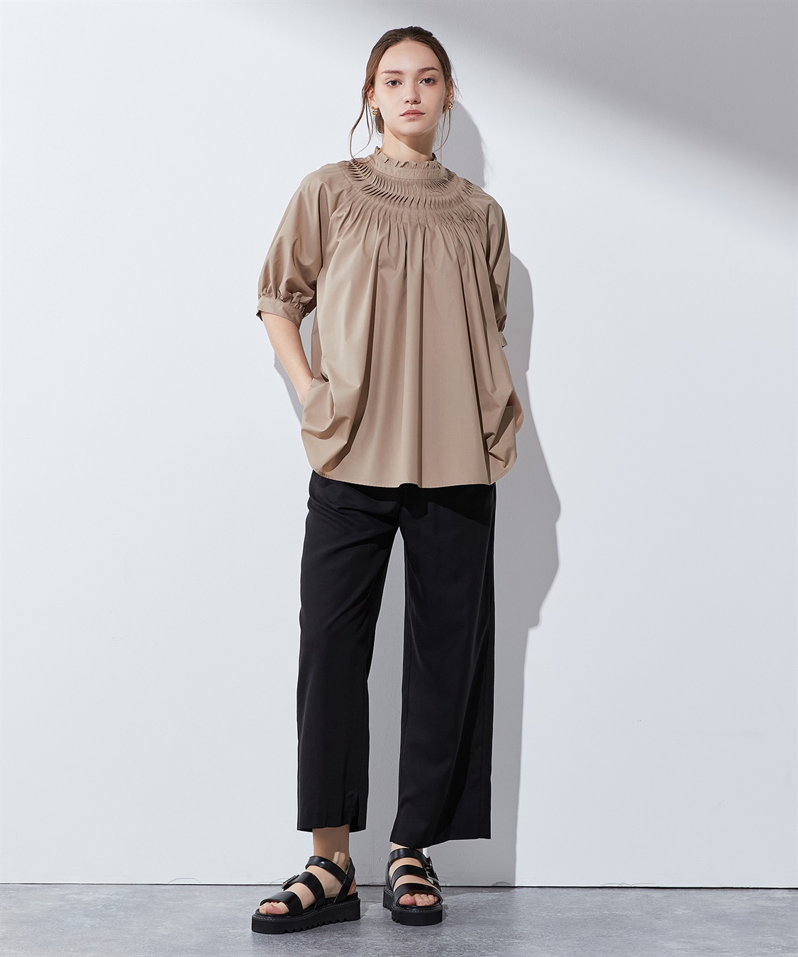 LE SOUK HOLIDAY タックデザインブラウス_sub_10