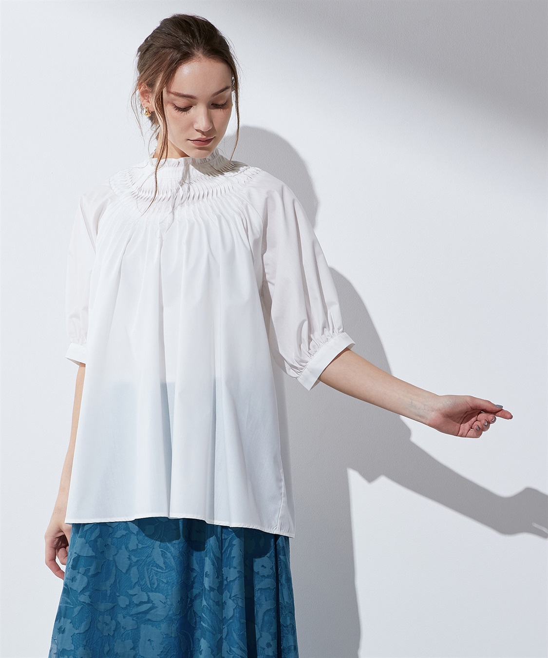 LE SOUK HOLIDAY タックデザインブラウス_sub_11