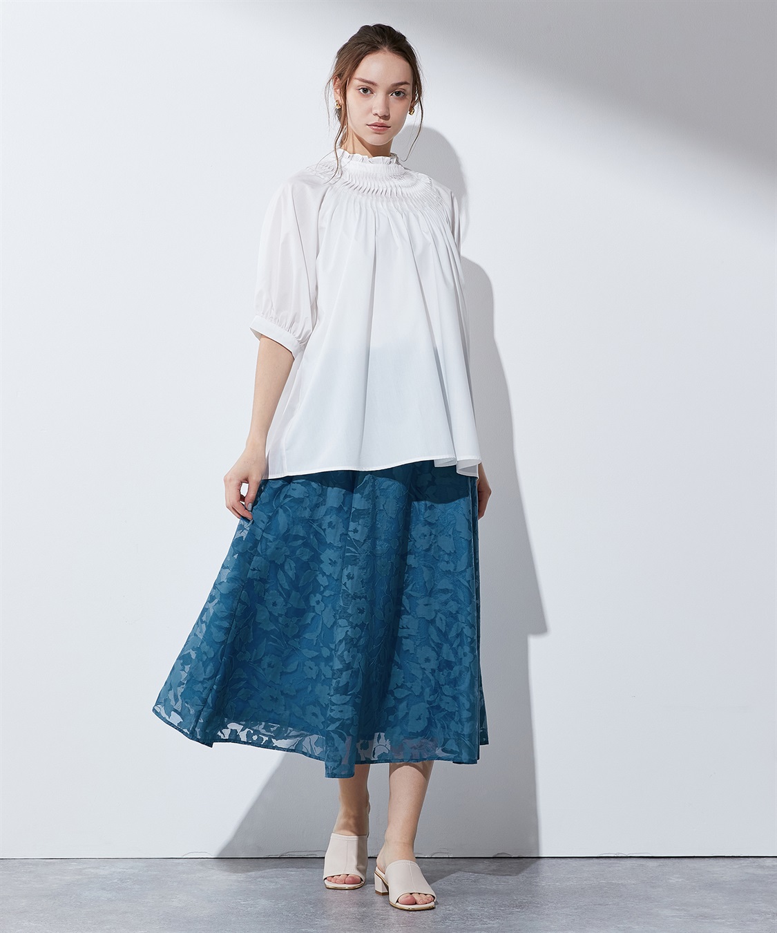 LE SOUK HOLIDAY タックデザインブラウス_sub_12