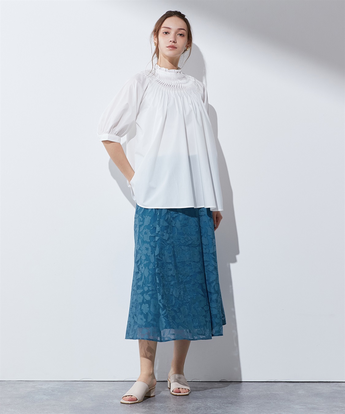 LE SOUK HOLIDAY タックデザインブラウス_sub_13