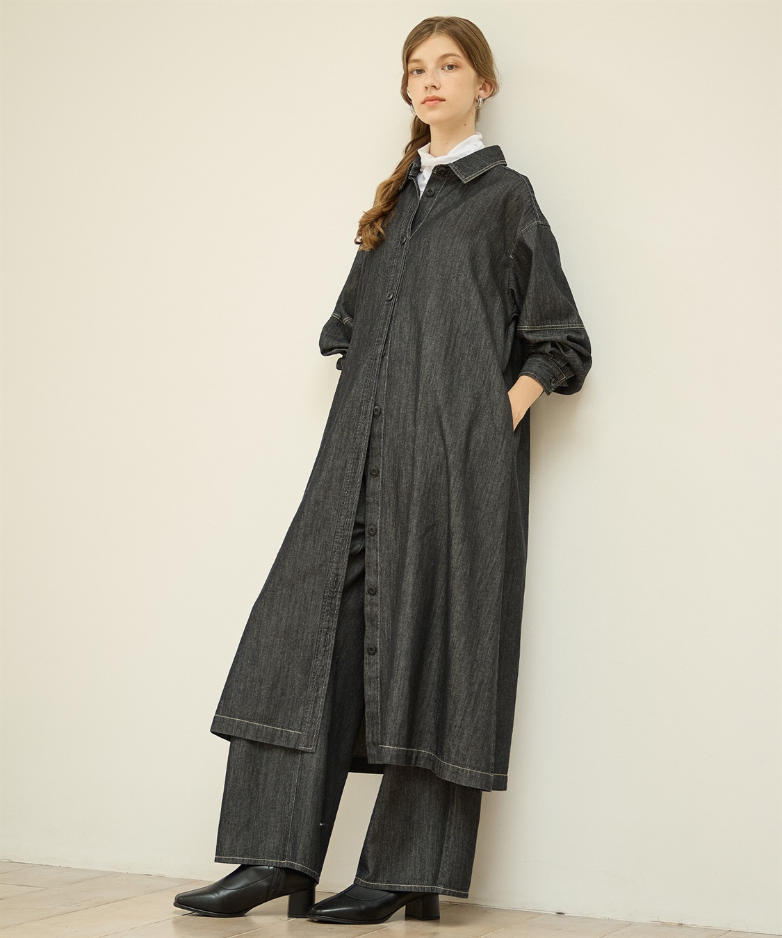 LE SOUK HOLIDAY デニムシャツワンピース_sub_1