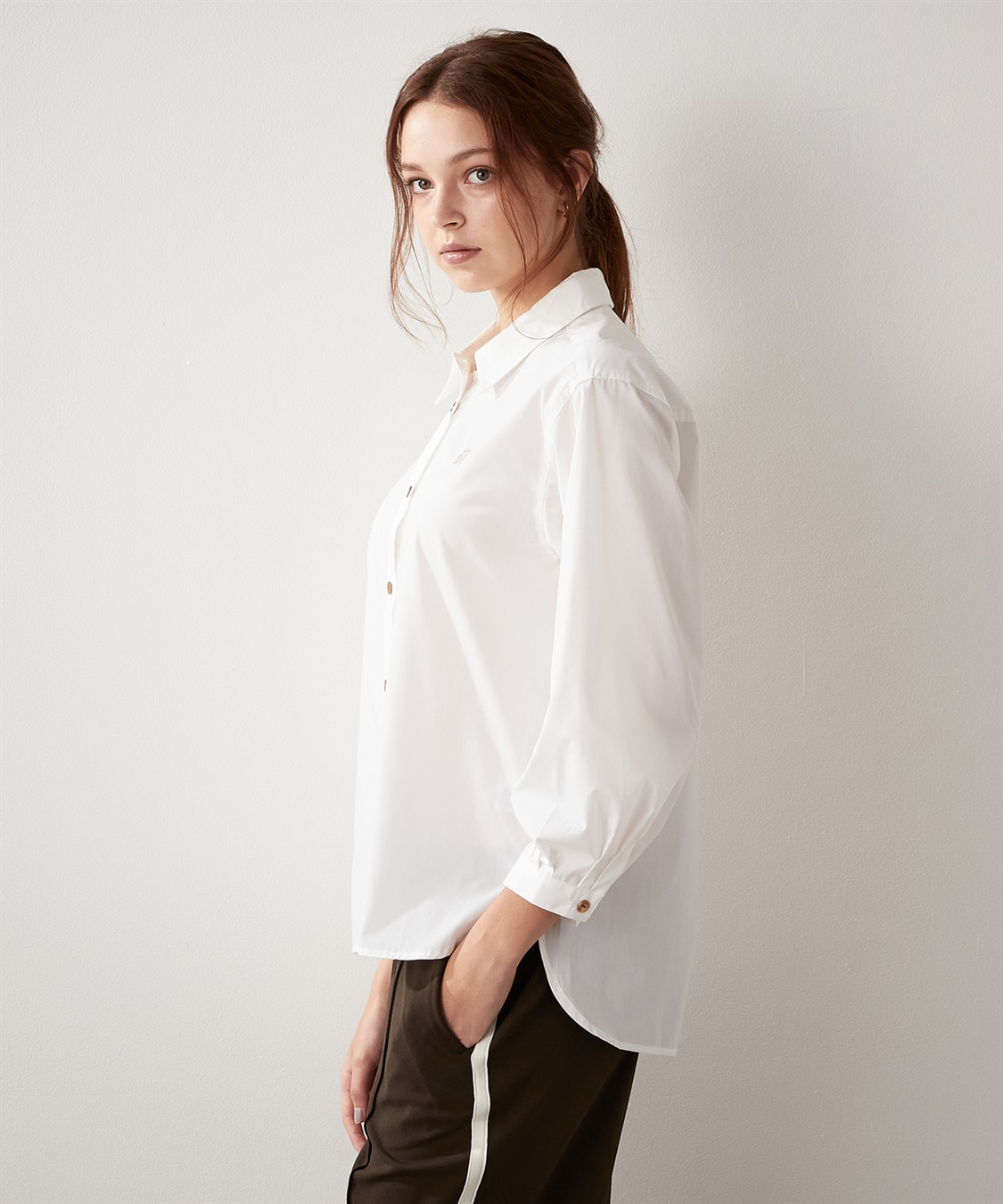 LE SOUK HOLIDAY ワンポイント刺繍シャツ_sub_3