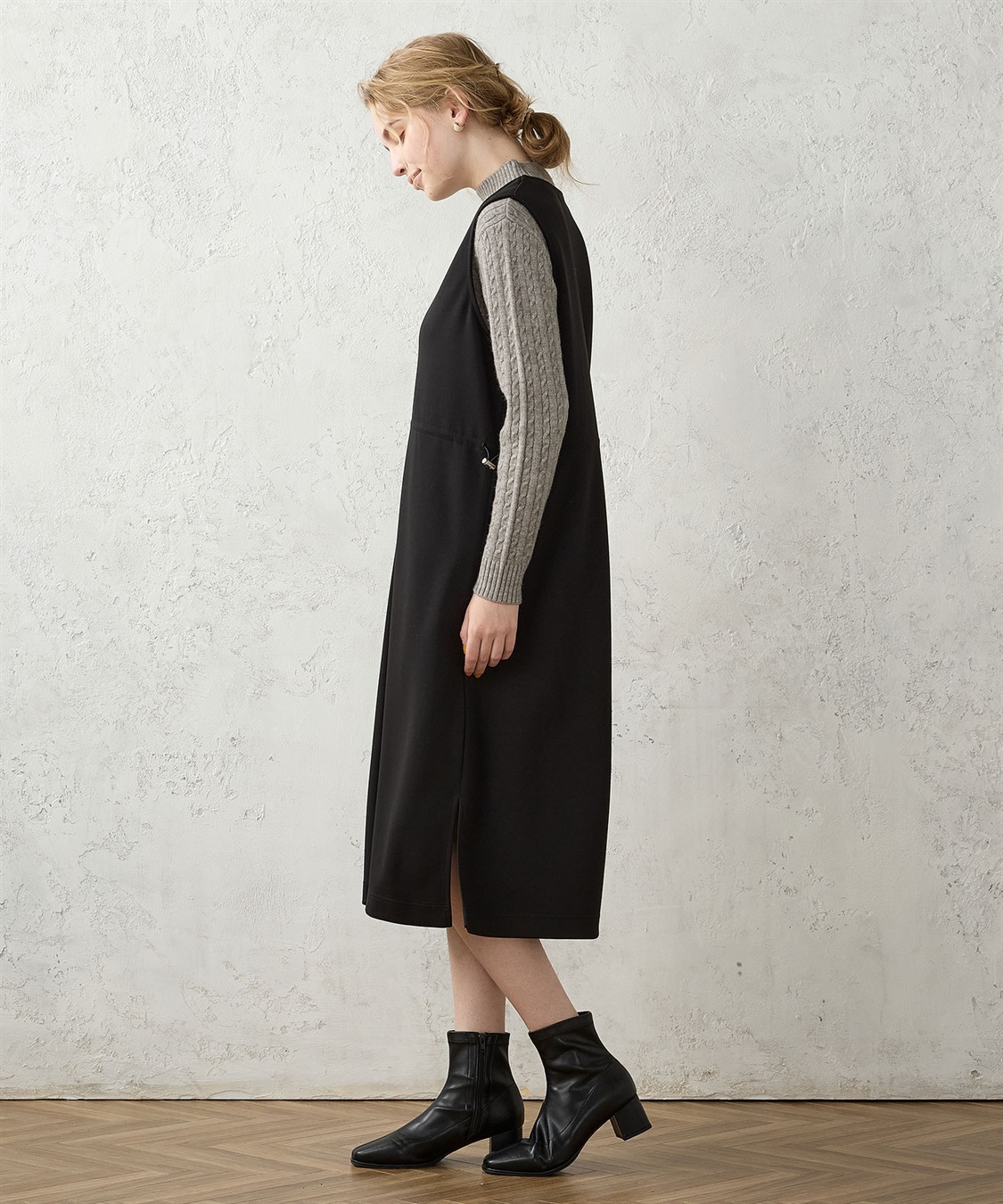 LE SOUK HOLIDAY Vネック ドロスジャンパードレス_sub_2