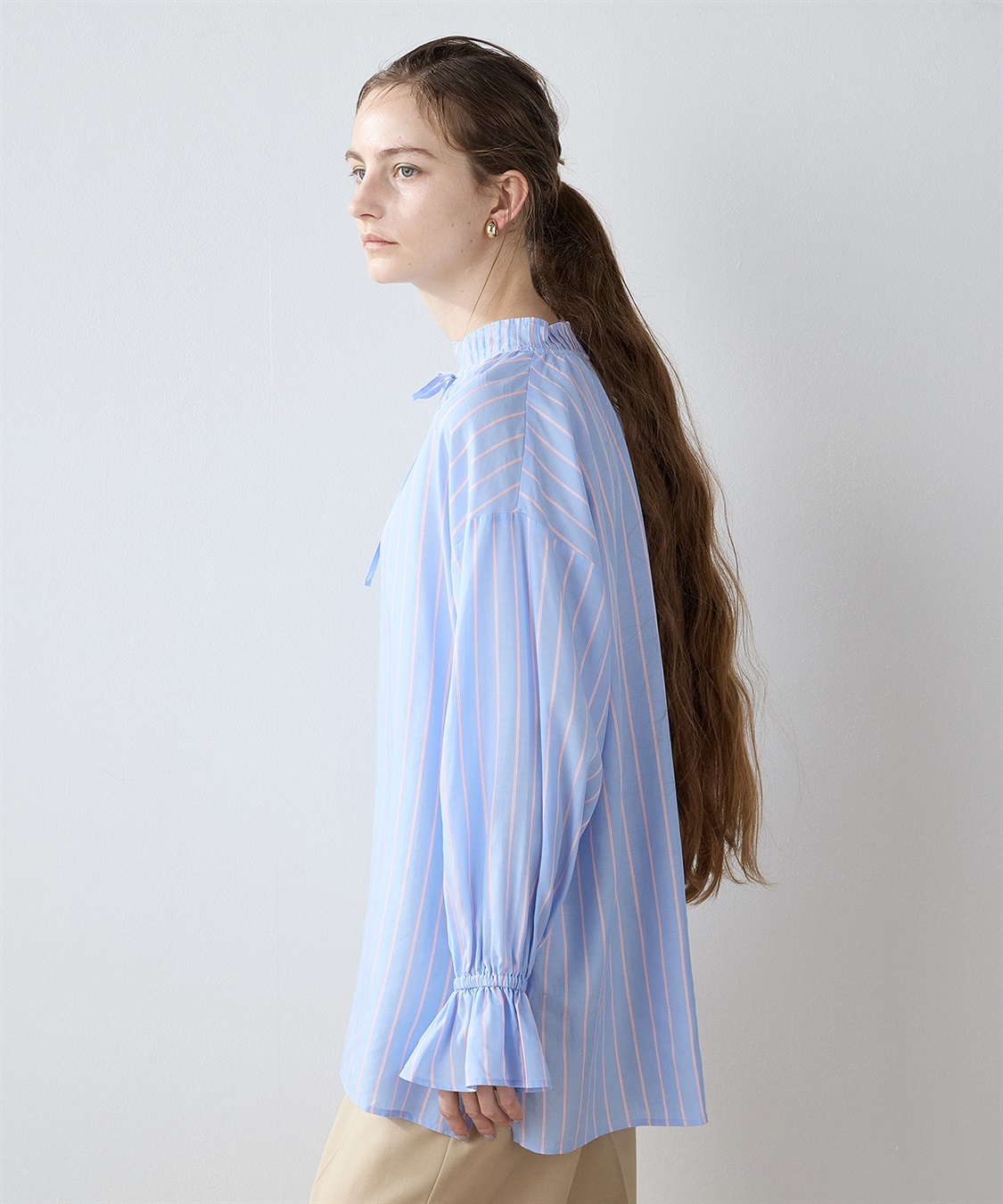 LE SOUK HOLIDAY フリルカラー ブラウス_sub_3