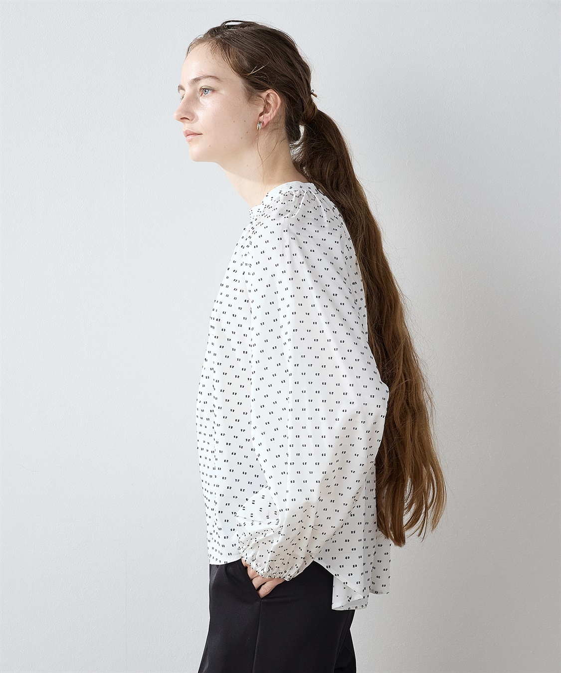 LE SOUK HOLIDAY ギャザーネック ブラウス_sub_3