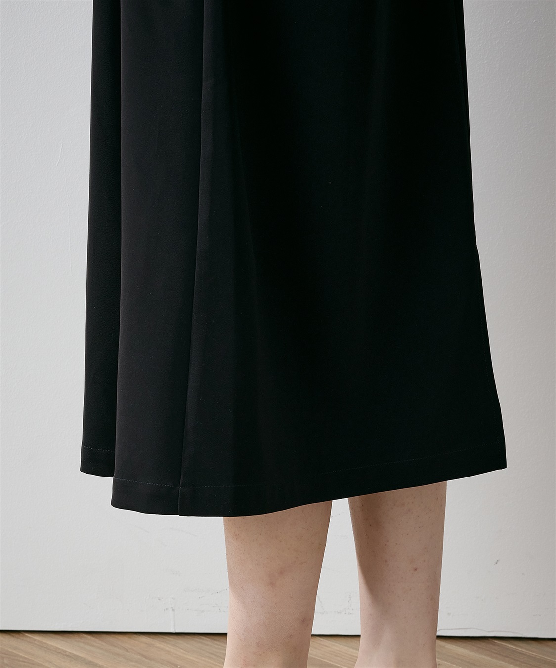 ワンピース CarreneK サイドフラワーレース付きカットソーワンピース