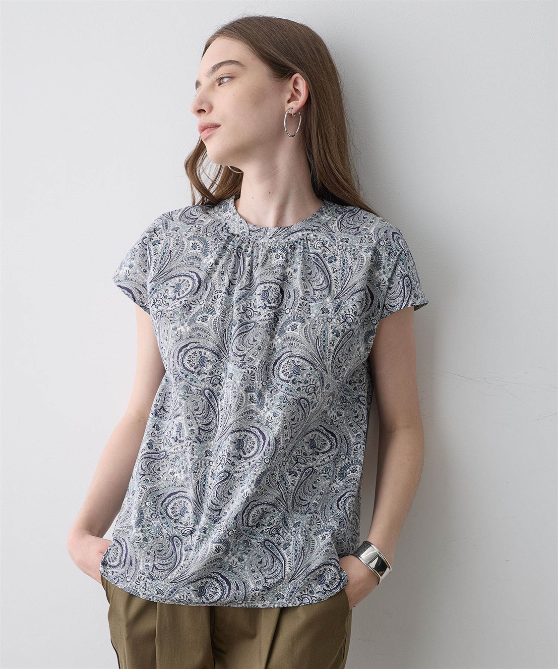 LE SOUK HOLIDAY リバティプリントブラウス_sub_1