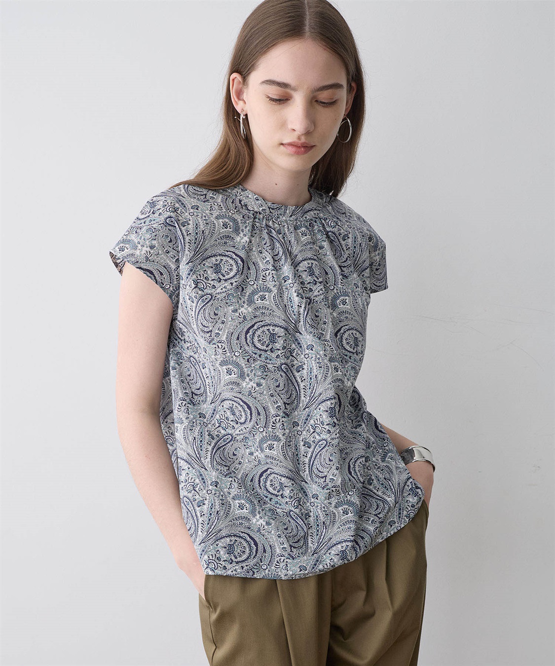 LE SOUK HOLIDAY リバティプリントブラウス_sub_2