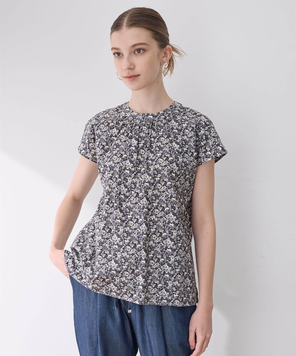 LE SOUK HOLIDAY リバティプリントブラウス_sub_3