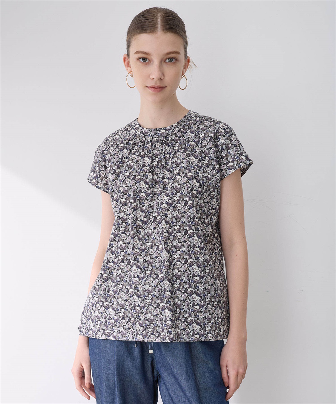 LE SOUK HOLIDAY リバティプリントブラウス_sub_4