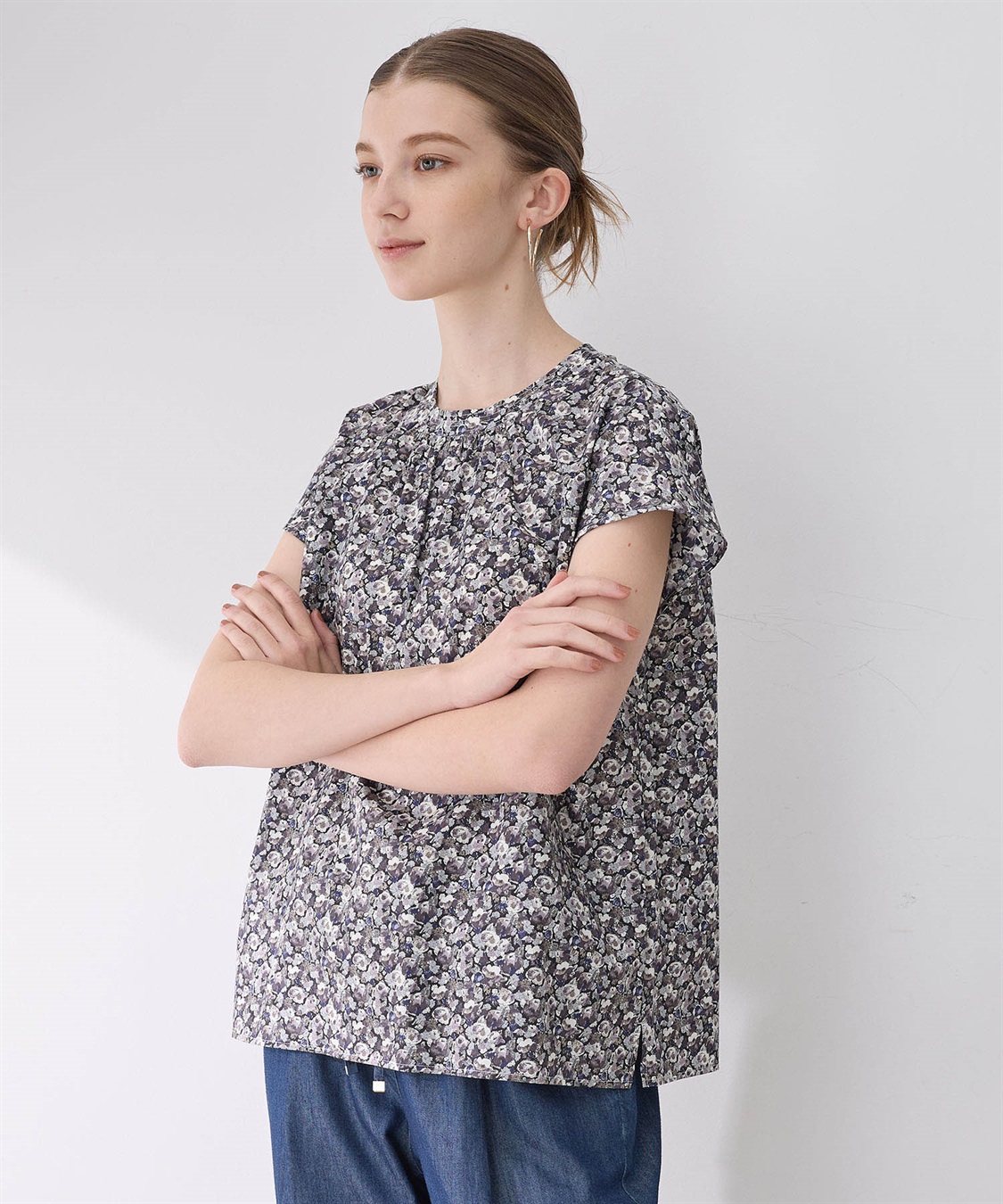 LE SOUK HOLIDAY リバティプリントブラウス_sub_5