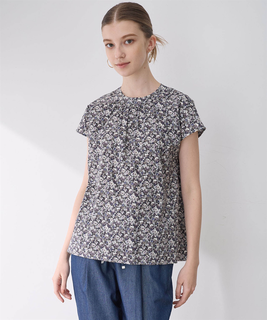 LE SOUK HOLIDAY リバティプリントブラウス_sub_6