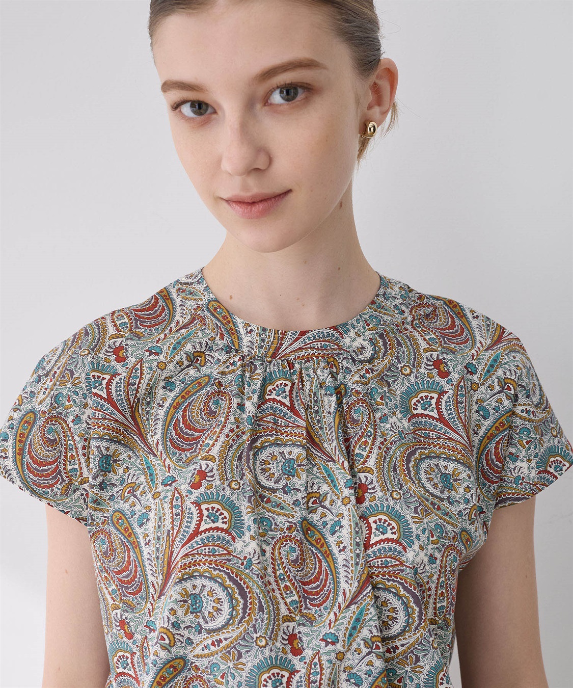 LE SOUK HOLIDAY リバティプリントブラウス_sub_13