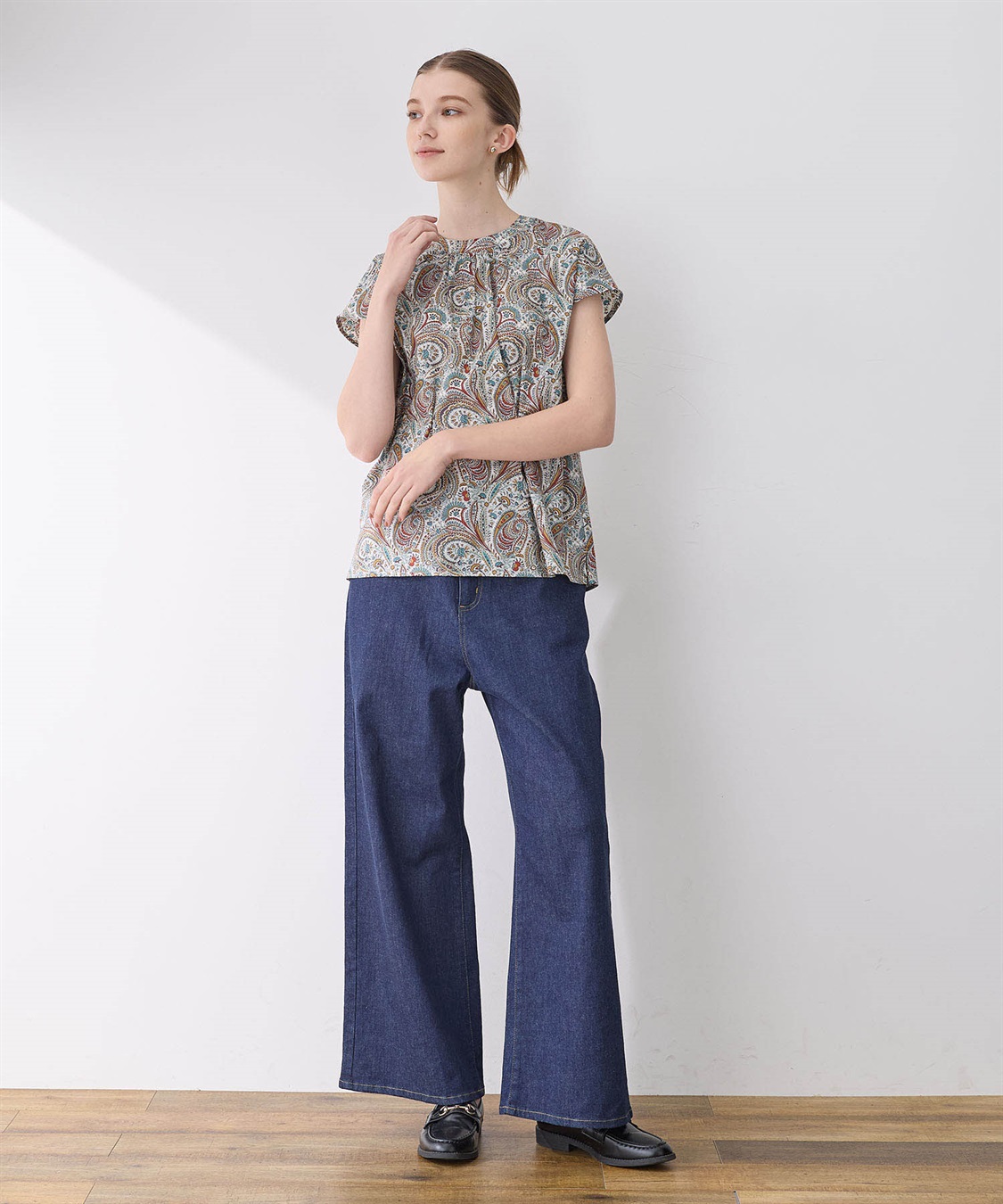 LE SOUK HOLIDAY リバティプリントブラウス_sub_20