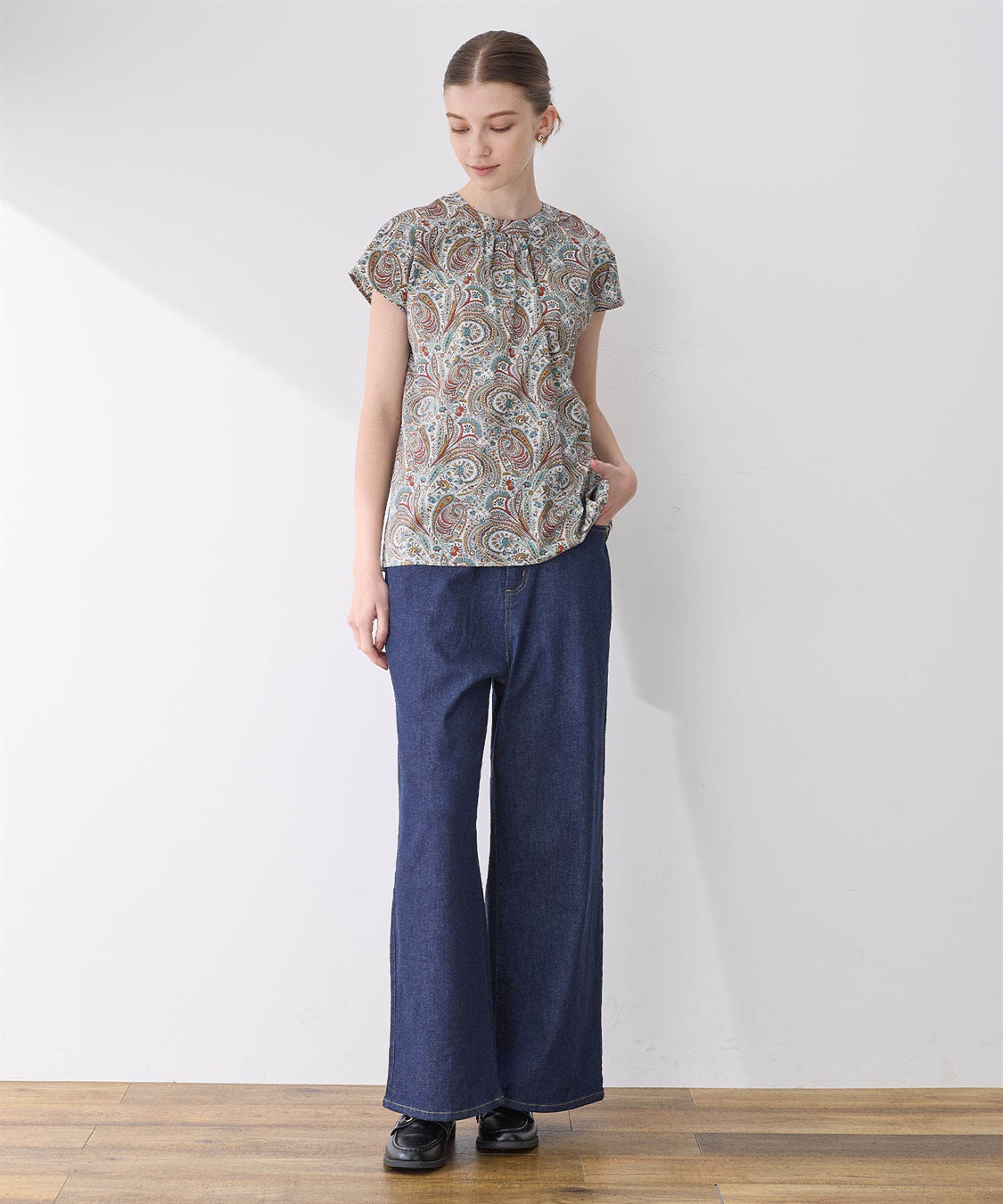 LE SOUK HOLIDAY リバティプリントブラウス_sub_21