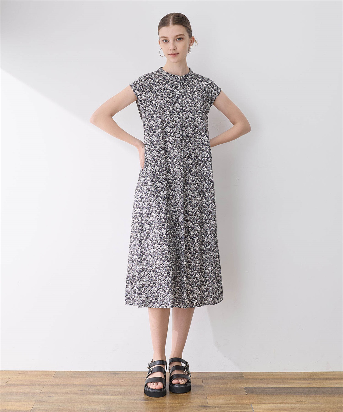 まるこ　LE SOUK ホリデーワンピース LIBERTY ルスークホリデー LE SOUK HOLIDAY リバティプリントワンピース