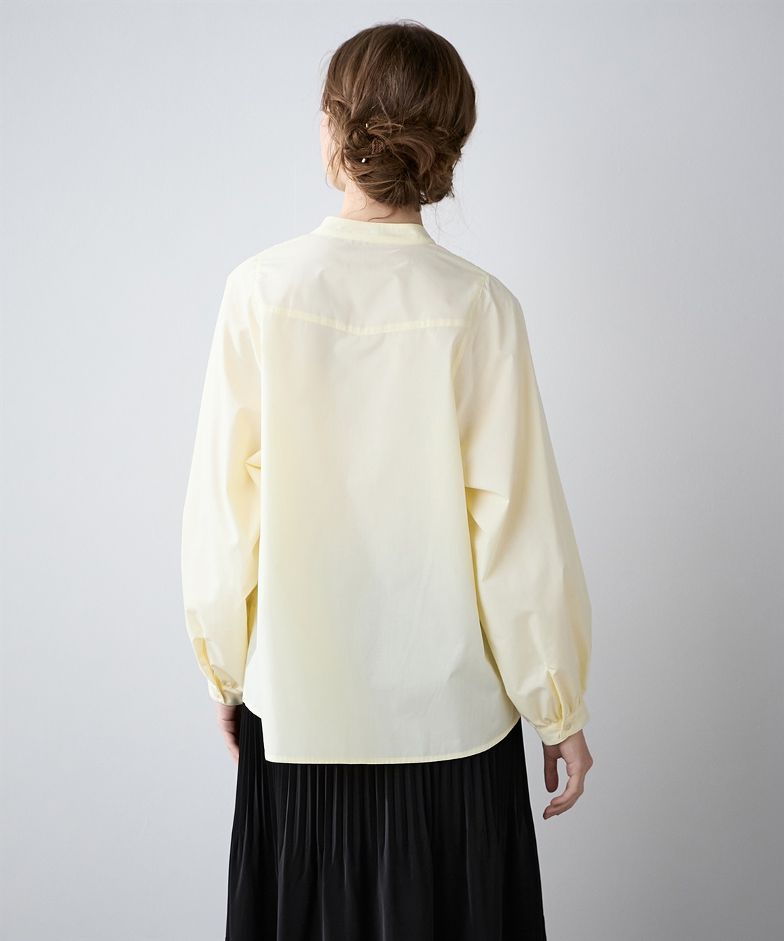LE SOUK HOLIDAY スタンドネック ピンタックブラウス_sub_5
