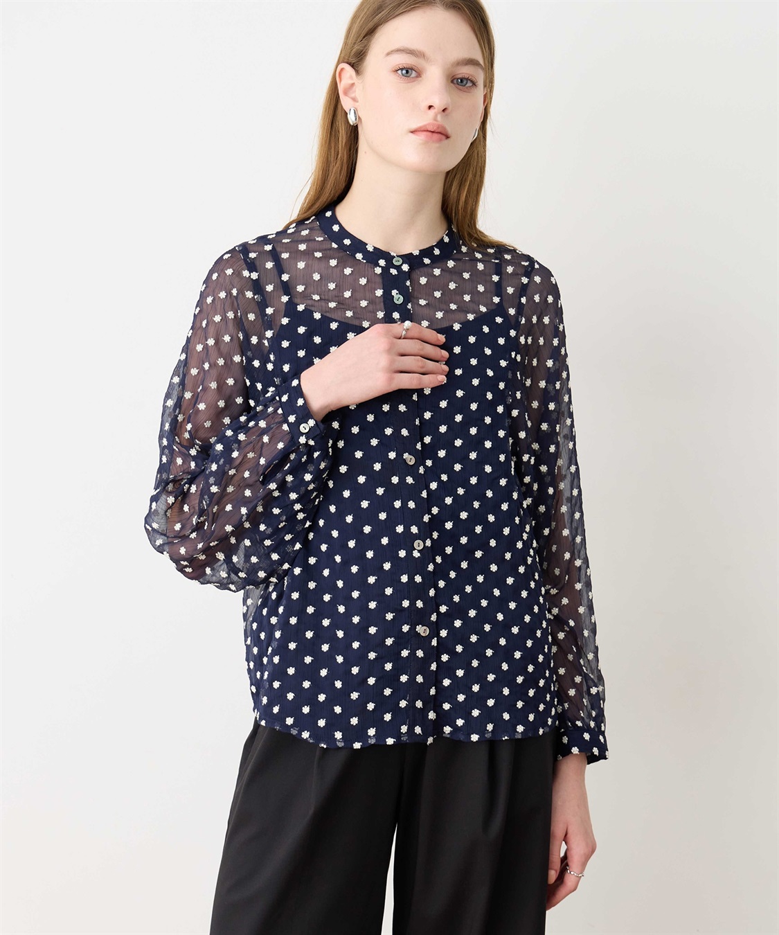 花柄刺繍ブラウス LE SOUK HOLIDAY｜クロスプラス公式通販サイト
