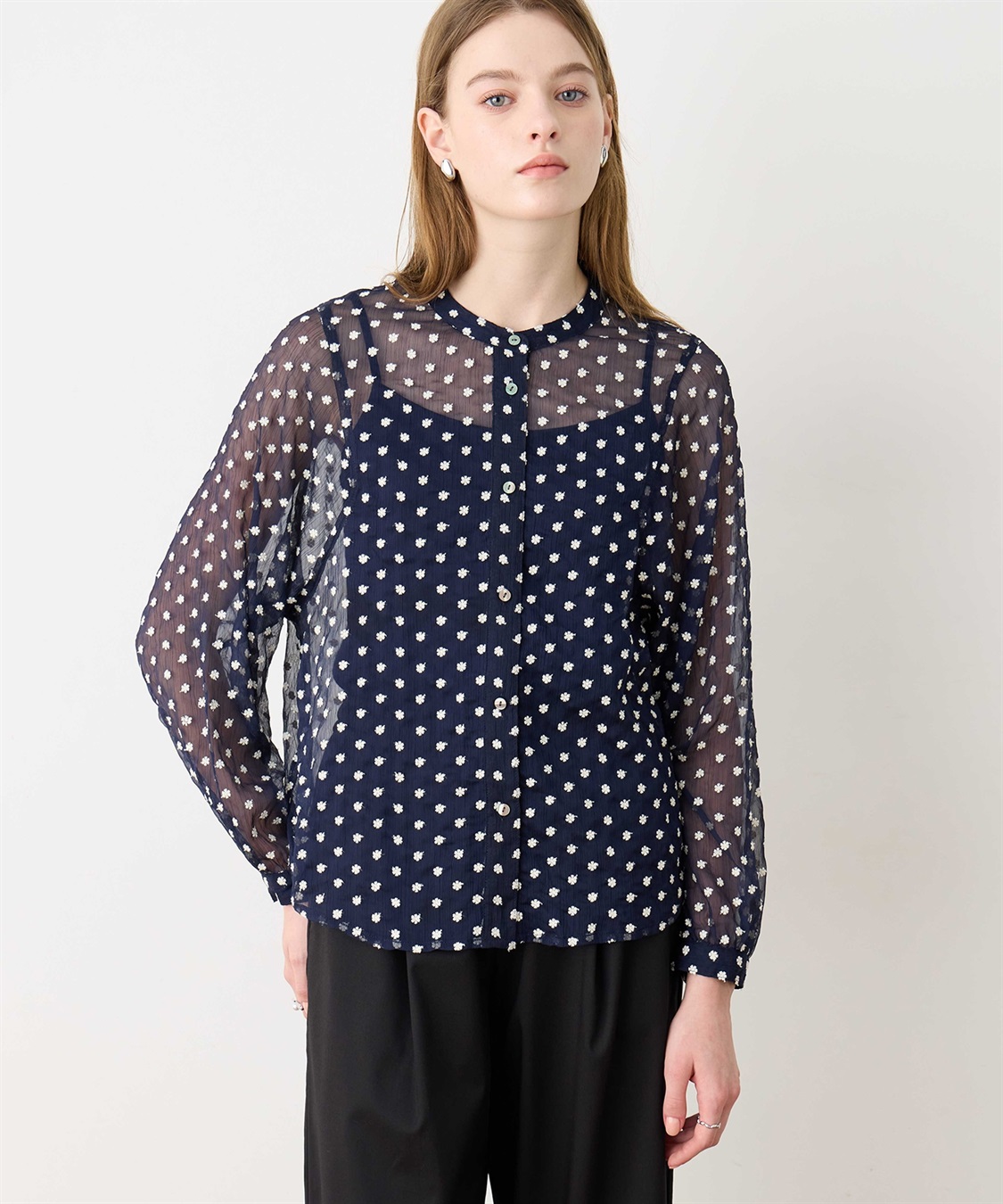 花柄刺繍ブラウス LE SOUK HOLIDAY｜クロスプラス公式通販サイト